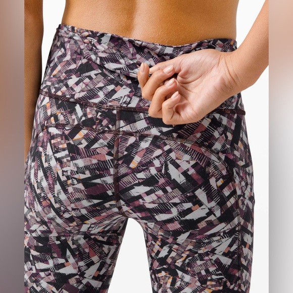 Lululemon Fast and Free Tight ll 25” Patterned Women's Leggings Kaleidoscope - Picture 3 of 16